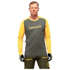 Maillot VTT Norrona Fjørå Equaliser Lightweight LS Olive Night Lemon Chrome -Location de vêtements d'extérieur. 799f8e060bf519b23a7536d7772c60dec3398fa3 E22NORRVTT1207558 4