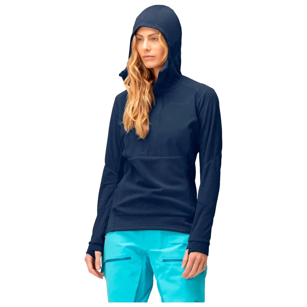 Polaire Norrona Lofoten Thermal Pro Hood W's Indigo Night 4 Polaire Norrona Lofoten Thermal Pro Hood W's Indigo Night – Image 4