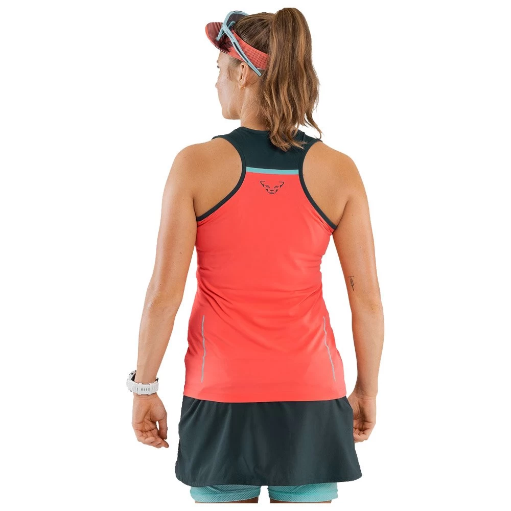 Tee-shirt De Trail Dynafit Alpine Pro W Tank Hot Coral 2 Tee-shirt De Trail Dynafit Alpine Pro W Tank Hot Coral – Image 2
