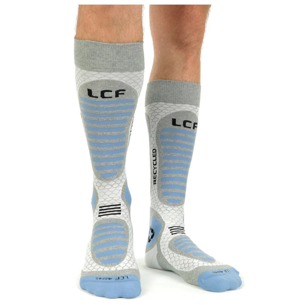 Chaussettes La Chaussette De France Ski-Recycled Blanc Bleu 5 Chaussettes La Chaussette De France Ski-Recycled Blanc Bleu – Image 5