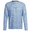 Tee-shirt De Trail Adidas Agravic Longsleeve Trail GFX Blue Dawn Wonder Steel