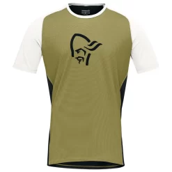 Maillot VTT Norrona Fjørå Wool T-Shirt M's Olive Drab Caviar