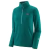 Polaire Patagonia W's R1 Daily Zip Neck Light Borealis Green X-Dye