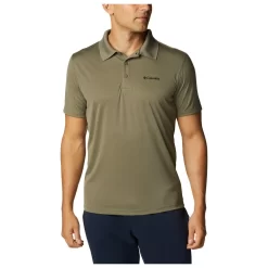 Tee-shirt De Rando Columbia M's Zero Rules Polo Shirt Stone Green