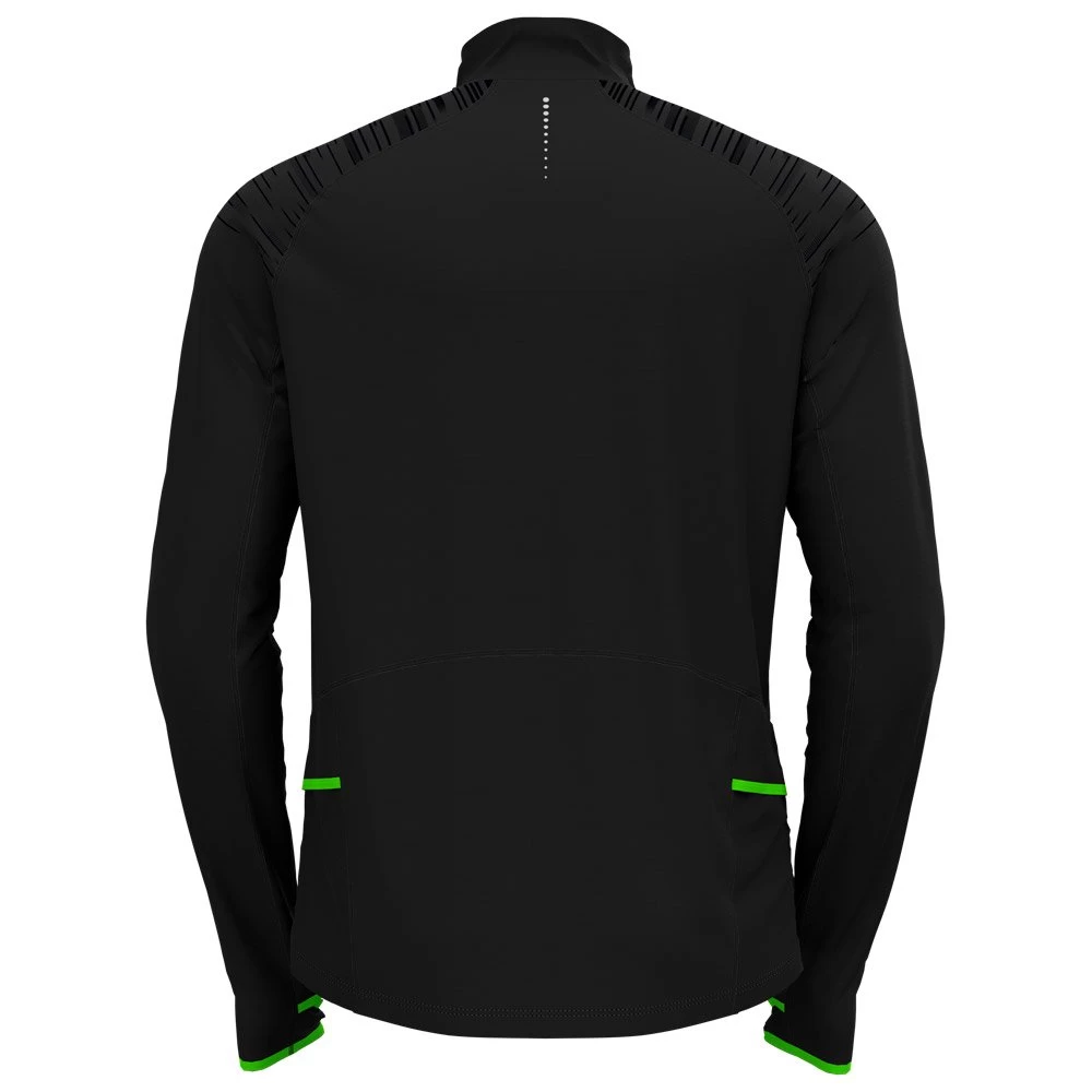 Tee-shirt De Trail Odlo X-Alp Ceramiwarm Mid Layer 1/2 Zip Black Lounge Lizard 2 Tee-shirt De Trail Odlo X-Alp Ceramiwarm Mid Layer 1/2 Zip Black Lounge Lizard – Image 2