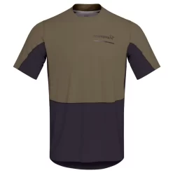 Tee-shirt De Trail Norrona Senja Equaliser Lightweight T-shirt M's Olive Night
