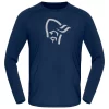 Sous-vêtement Technique Norrona PureUll Long Sleeve M's Indigo Night