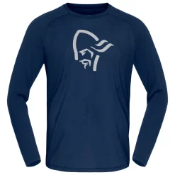 Sous-vêtement Technique Norrona PureUll Long Sleeve M's Indigo Night