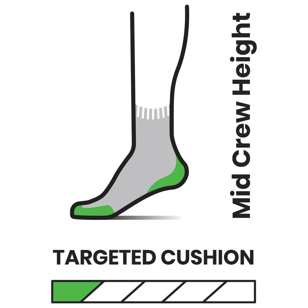 Chaussettes Smartwool W's Run Targeted Cushion Mid Crew Bordeaux 2 Chaussettes Smartwool W's Run Targeted Cushion Mid Crew Bordeaux – Image 2