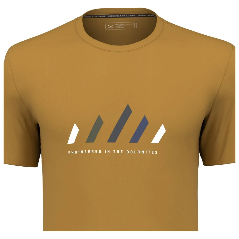 Tee-shirt De Rando Salewa Pure Heart Dry T-Shirt M Golden Brown 2 Tee-shirt De Rando Salewa Pure Heart Dry T-Shirt M Golden Brown – Image 2