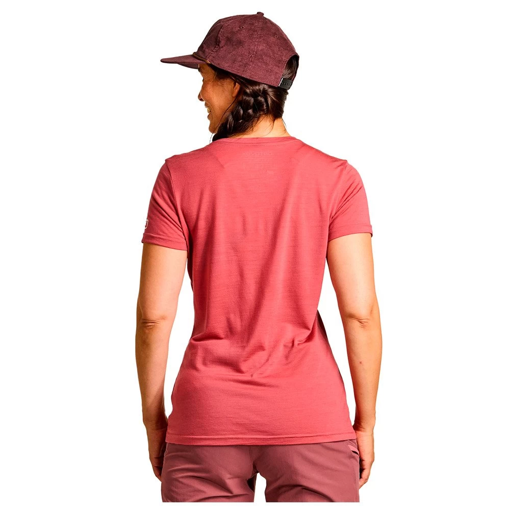 Tee-shirt De Rando Ortovox 150 Cool Mtn Protector Tshirt W Wild Rose 2 Tee-shirt De Rando Ortovox 150 Cool Mtn Protector Tshirt W Wild Rose – Image 2