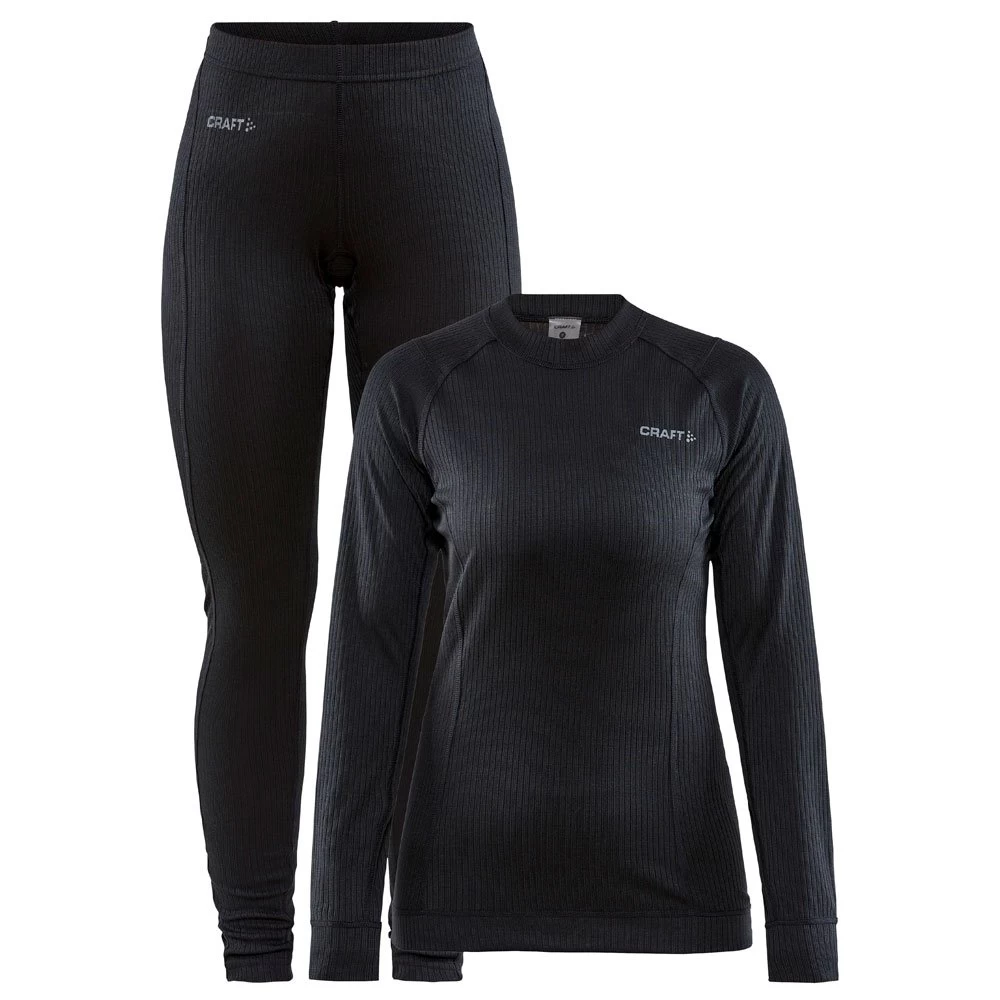 Sous-vêtement Technique Craft CORE Dry Baselayer Set W Black 1 Sous-vêtement Technique Craft CORE Dry Baselayer Set W Black
