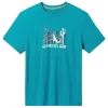 Tee-shirt De Rando Smartwool Moonlight Desert Graphic Short Sleeve Tee Slim Deep Lake