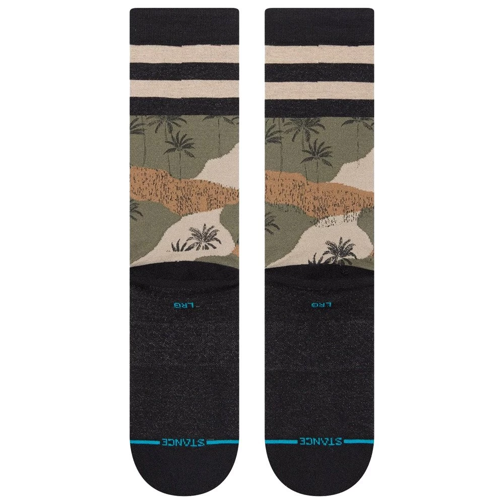 Chaussettes Stance Crew Sock Hidden Palm Green 2 Chaussettes Stance Crew Sock Hidden Palm Green – Image 2