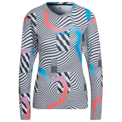 Tee-shirt De Trail Adidas Terrex Primeblue Trail Graphic Women Black/White