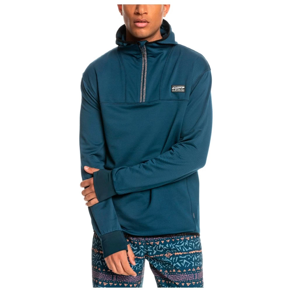 Polaire Quiksilver Steep Point Hoodie Fleece Insignia Blue 1 Polaire Quiksilver Steep Point Hoodie Fleece Insignia Blue