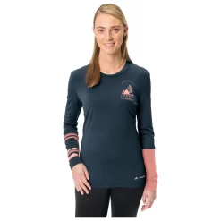 Sous-vêtement Technique Vaude Women's Monviso Wool Ls T-Shirt Dark Sea -Location de vêtements d'extérieur. c0574a3814bcbef5c42bb9676603d39d93326f9d H23VAUDACC2252446 4