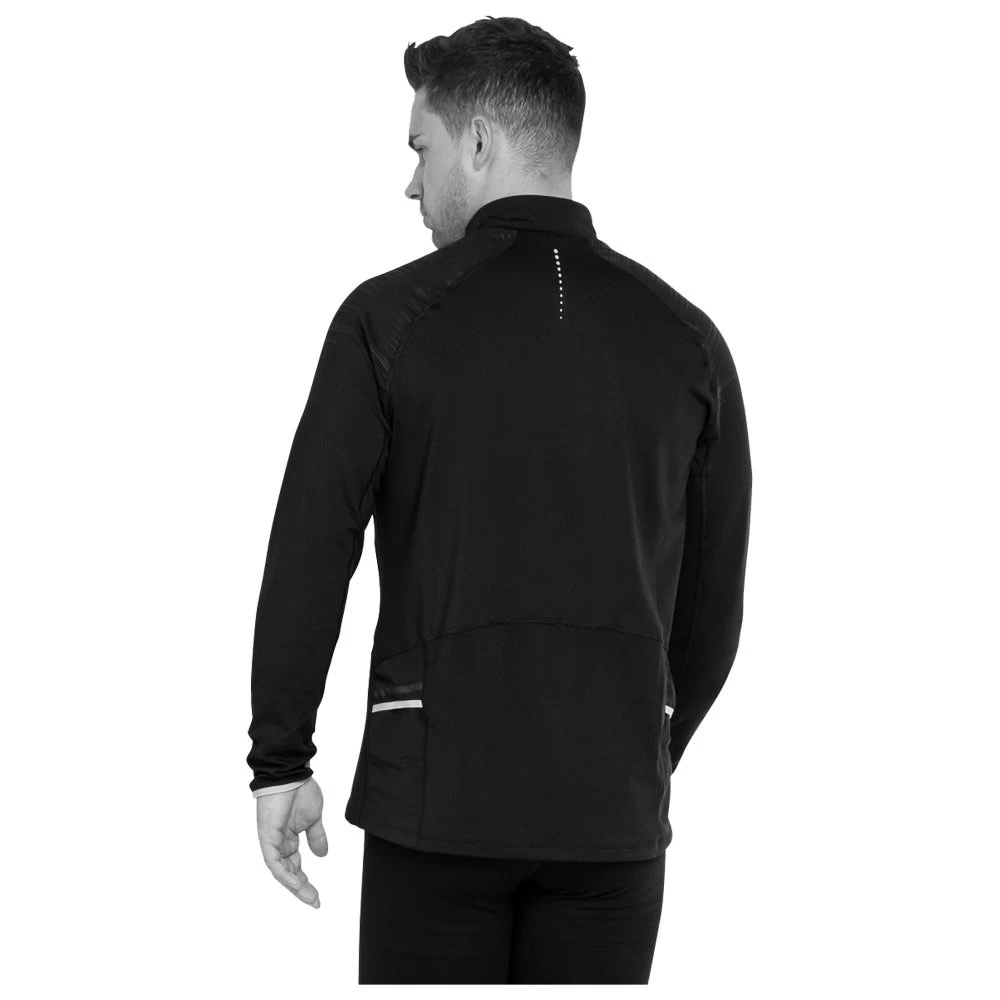 Tee-shirt De Trail Odlo X-Alp Ceramiwarm Mid Layer 1/2 Zip Black Lounge Lizard 4 Tee-shirt De Trail Odlo X-Alp Ceramiwarm Mid Layer 1/2 Zip Black Lounge Lizard – Image 4