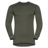 Sous-vêtement Technique Odlo Pack De 2 Active Warm Crew Neck LS Climbing Ivy Black