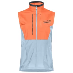 Veste De Trail Norrona Senja Aero90 Vest W's Flamingo - Blue Fog