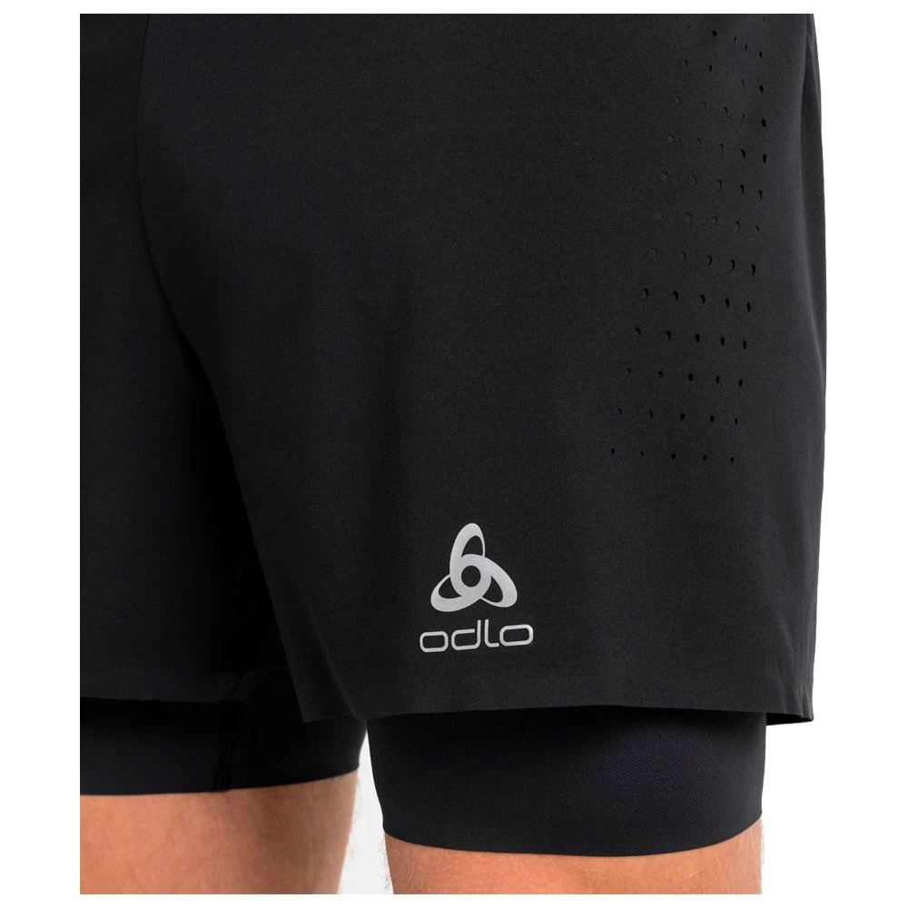 Short De Trail Odlo Zeroweight 5 Inch 2in1 Shorts Black 3 Short De Trail Odlo Zeroweight 5 Inch 2in1 Shorts Black – Image 3