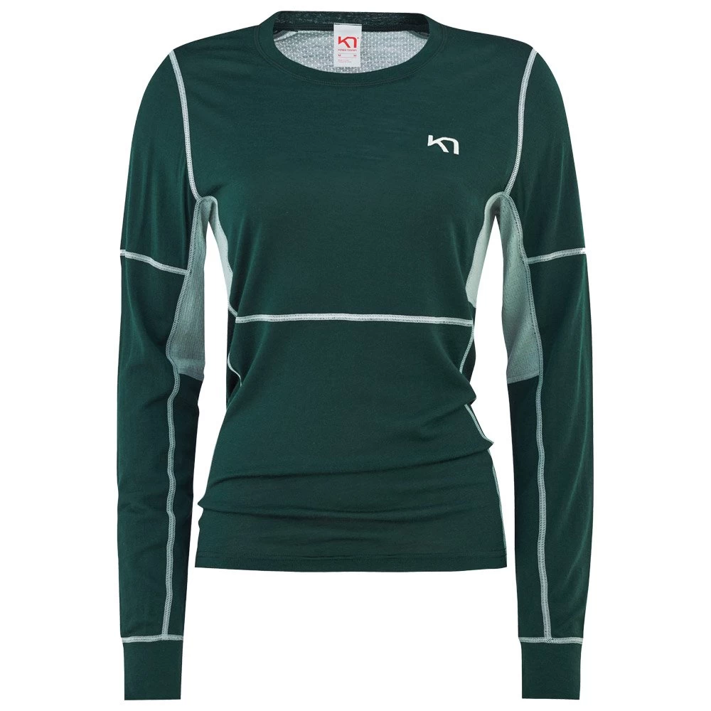 Tee-shirt De Rando Kari Traa Lam LS Pine 1 Tee-shirt De Rando Kari Traa Lam LS Pine