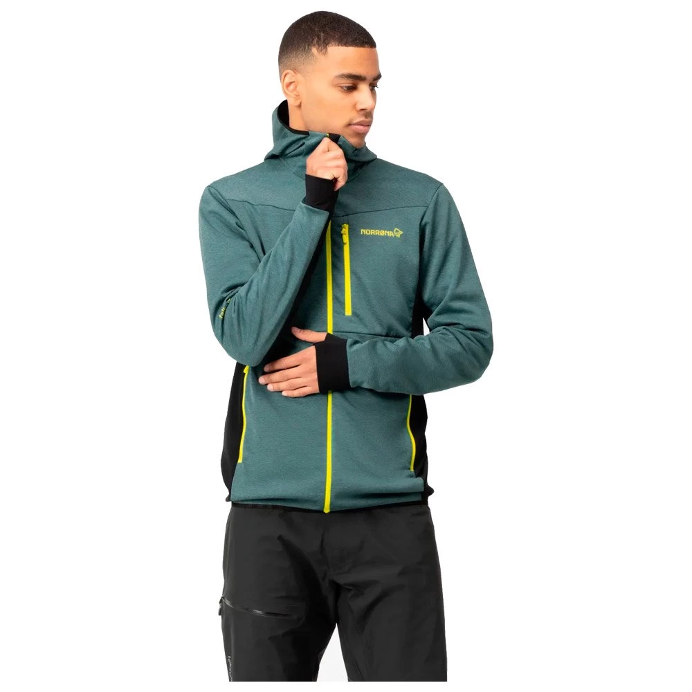 Polaire Norrona Falketind Warm2 Octa Hood M's North Atlantic Caviar 6 Polaire Norrona Falketind Warm2 Octa Hood M's North Atlantic Caviar – Image 6