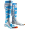 X-Socks Chaussettes X Socks Ski Control 4.0 Wmn Grey Melange Turquoise