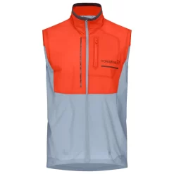 Veste De Trail Norrona Senja Aero90 Vest M's Arednalin - Blue Fog