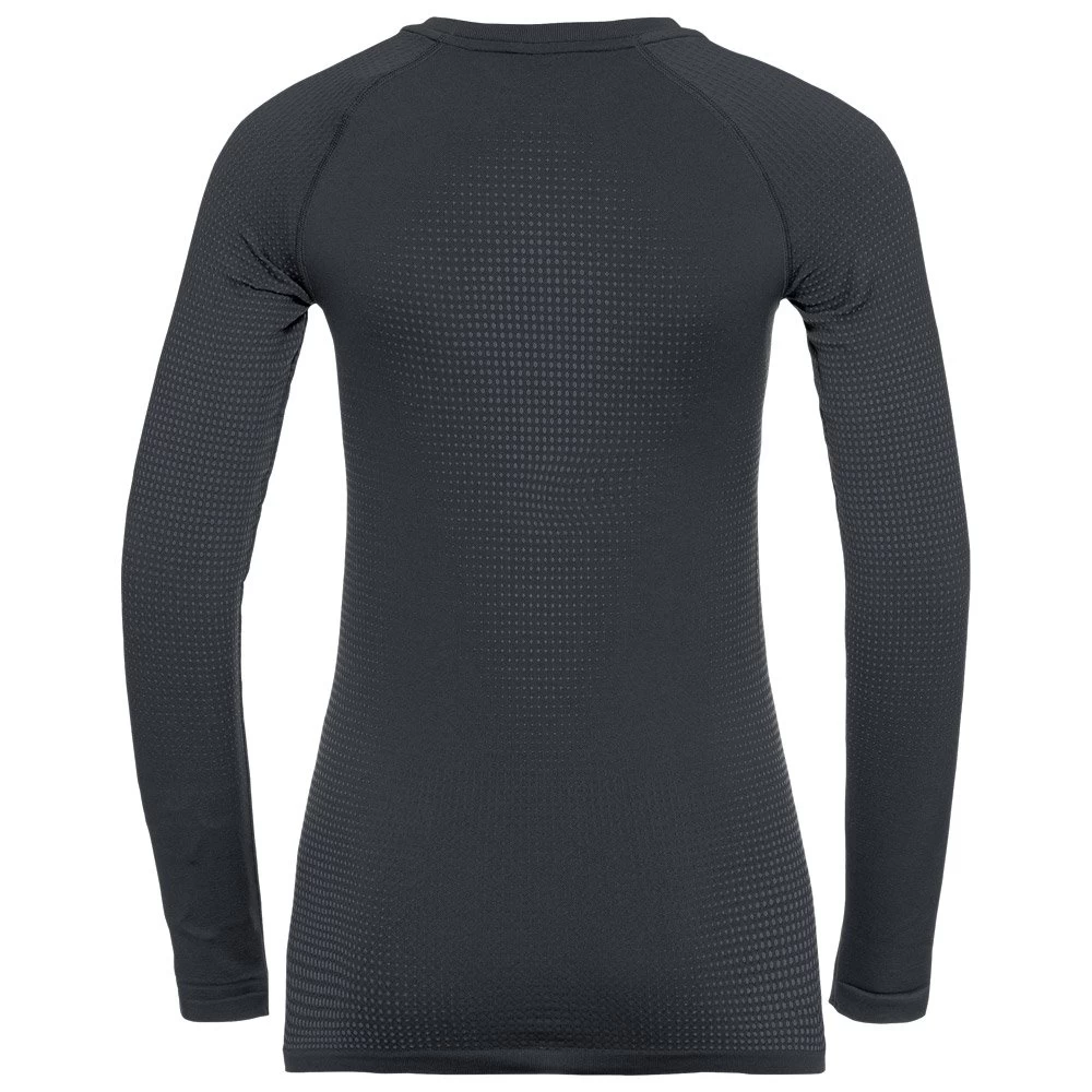 Sous-vêtement Technique Odlo Performance Warm Eco Top Crew Neck Ls Wmn Black Graphite Grey 2 Sous-vêtement Technique Odlo Performance Warm Eco Top Crew Neck Ls Wmn Black Graphite Grey – Image 2