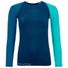 Sous-vêtement Technique Ortovox 120 Comp Light Long Sleeve W Petrol Blue