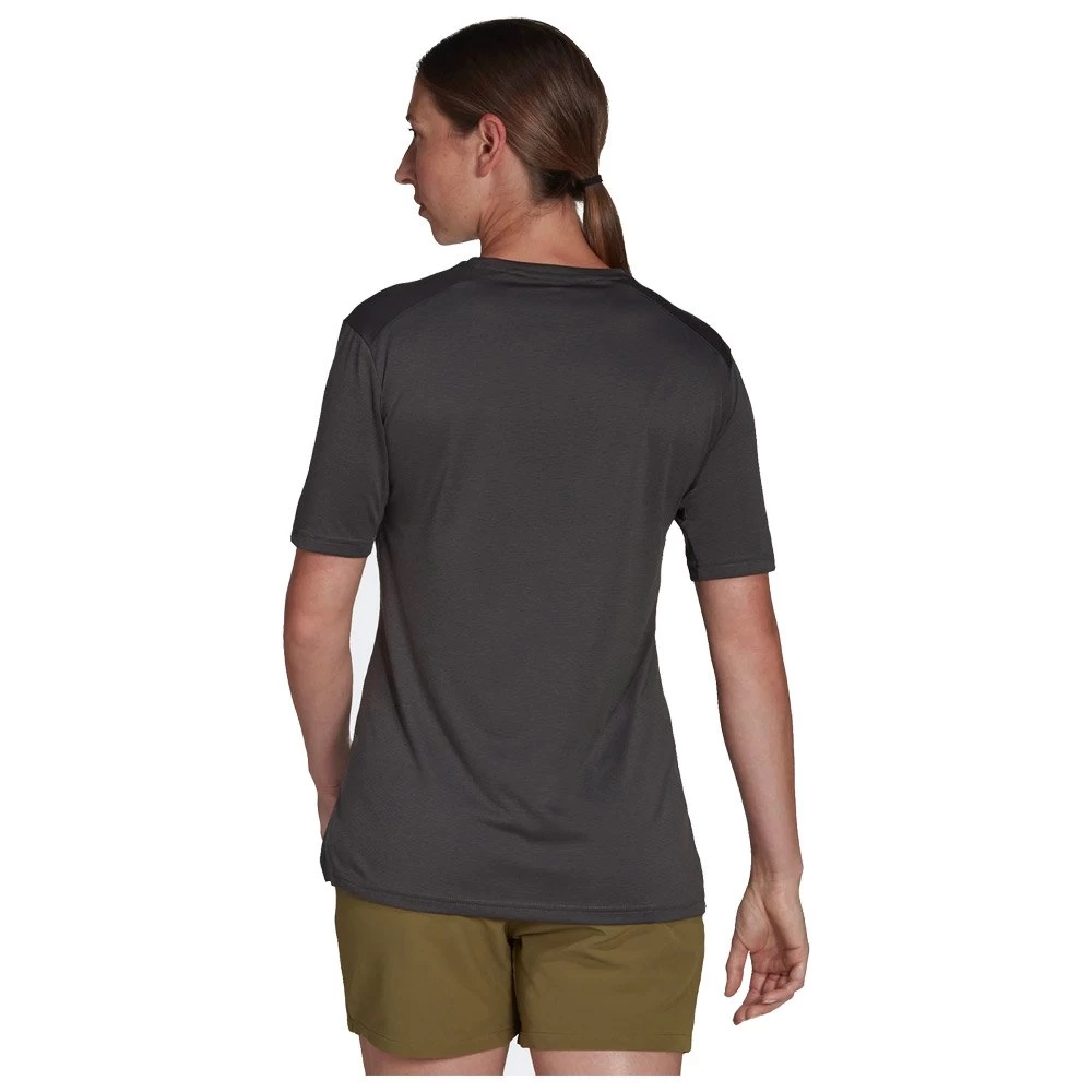 Tee-shirt De Rando Adidas W MT Tee Black 2 Tee-shirt De Rando Adidas W MT Tee Black – Image 2