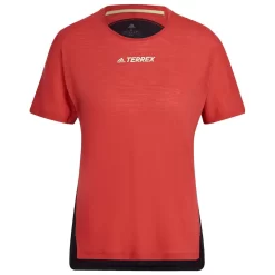 Tee-shirt De Trail Adidas Agravic Pro Wool Women Altered Amber