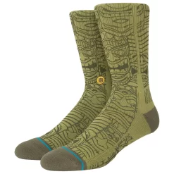 Chaussettes Stance Crew Sock Tiki Hut Green