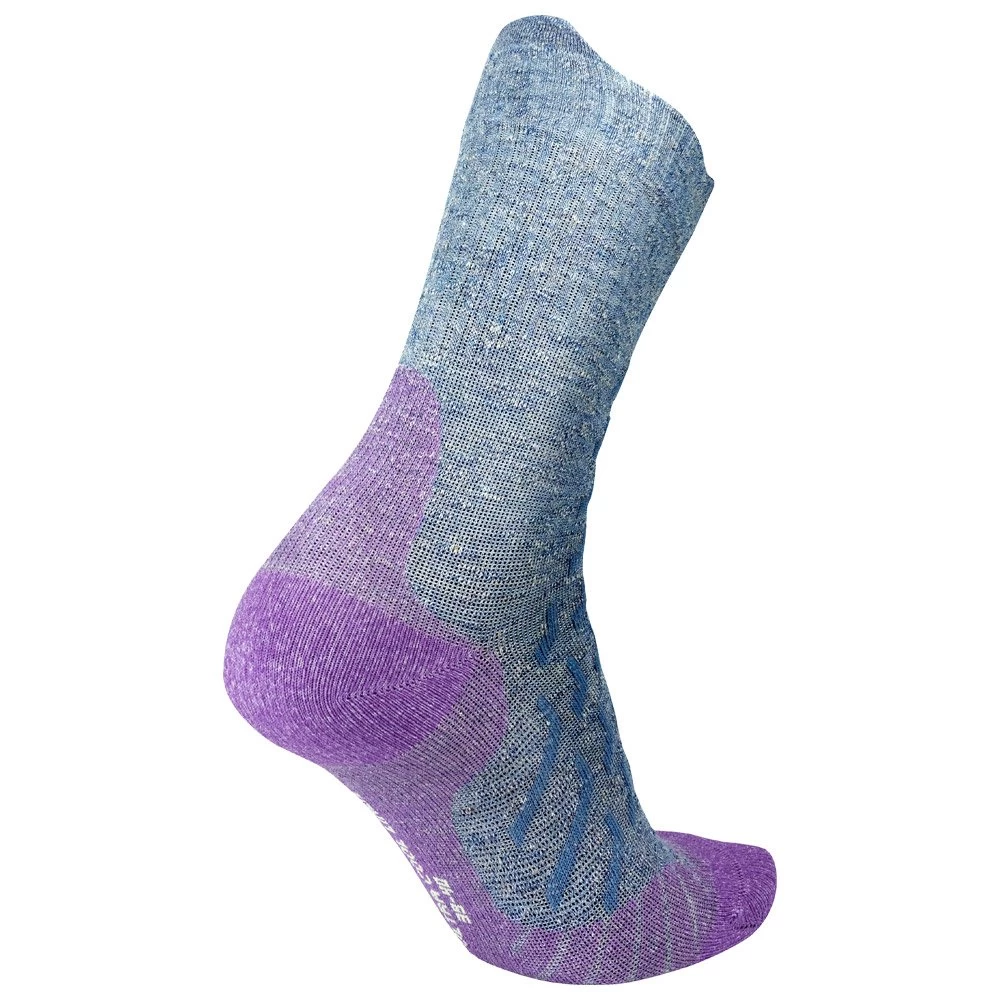 Chaussettes Therm-Ic Trekking Ultracool Linen Crew Lady Violet Gris 4 Chaussettes Therm-Ic Trekking Ultracool Linen Crew Lady Violet Gris – Image 4