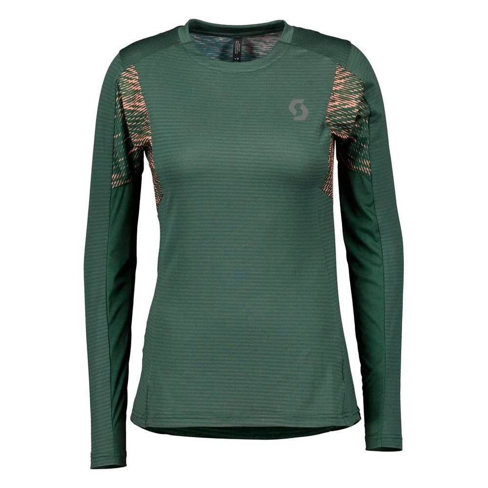Tee-shirt De Trail Scott Trail Run L/S Women's Smoked Green/Crystal Pink 1 Tee-shirt De Trail Scott Trail Run L/S Women's Smoked Green/Crystal Pink