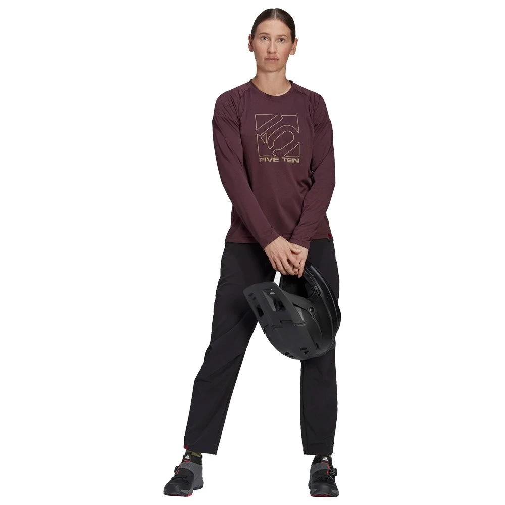 Maillot VTT Five Ten W 5.10 Ls Jersey Shadow Burgundy 5 Maillot VTT Five Ten W 5.10 Ls Jersey Shadow Burgundy – Image 5