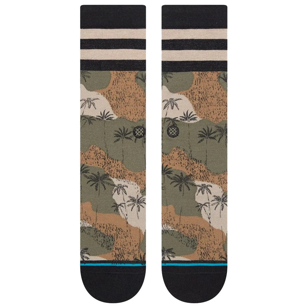 Chaussettes Stance Crew Sock Hidden Palm Green 3 Chaussettes Stance Crew Sock Hidden Palm Green – Image 3