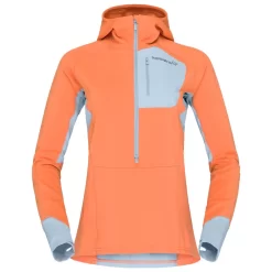 Polaire Norrona Senja Warm1 Hood W's Flamingo