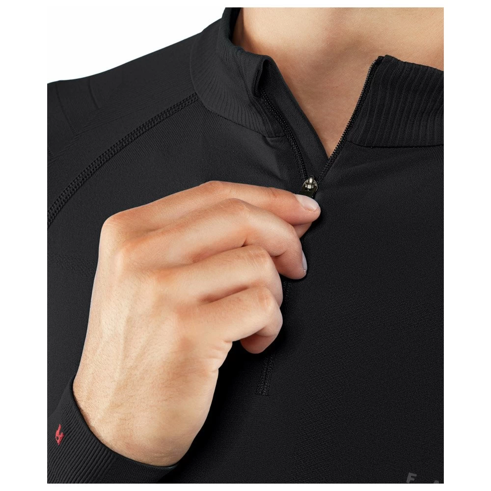 Sous-vêtement Techni. Nordique Falke Warm Zip Shirt Tight Fit Black Fuego 5 Sous-vêtement Techni. Nordique Falke Warm Zip Shirt Tight Fit Black Fuego – Image 5