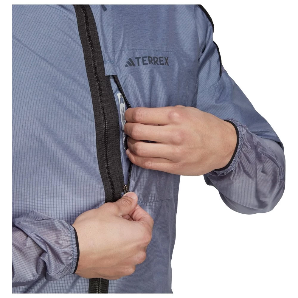 Veste De Trail Adidas Agravic Windweave Windbreaker OG Wonder Steel 7 Veste De Trail Adidas Agravic Windweave Windbreaker OG Wonder Steel – Image 7