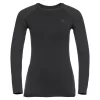 Sous-vêtement Technique Odlo Performance Warm Eco Top Crew Neck Ls Wmn Black Graphite Grey