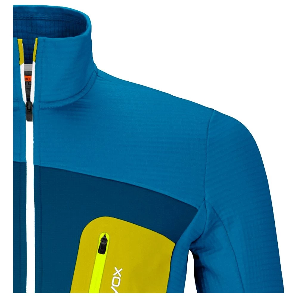Polaire Ortovox Fleece Grid Jkt M Heritage Blue 2 Polaire Ortovox Fleece Grid Jkt M Heritage Blue – Image 2